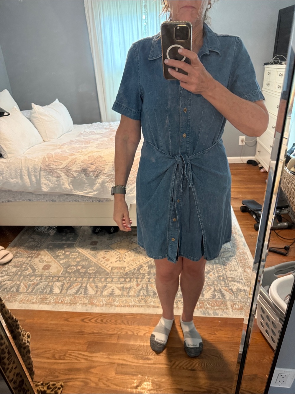 Women’s Madewell size 10 button front denim dress